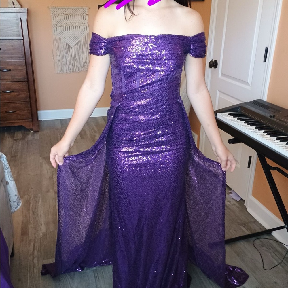 Dark Purple Long Dress